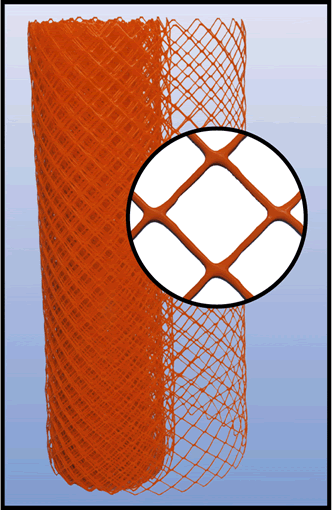 orange barrier fence